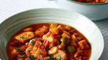 From Laura Lamont’s The New Low-Carb Cookbook. This wonderfully exotic but low-carb dish will really warm you through and get your circulation moving – and it’s quick to make so you’ll have a hearty mid-week meal in no time. The tender fish, flavoured with delicate spices, is sure to become one that the whole family will enjoy. Spicy Moroccan Fish Stew Serves: 2 Preparation time: 15 minutes Cooking time: 20 minutes 2 tbsp olive oil ½ onion, finely chopped 1 large carrot, finely chopped ½ red pepper, deseeded and finely chopped 1 garlic clove, crushed 1 tsp ground cumin 1 tsp crushed dried red chilli flakes ½ tsp ground cinnamon a pinch of cayenne pepper 250ml/9fl oz/1 cup fish stock 400g/14oz tinned chopped plum tomatoes 1 tbsp tomato purée juice of ½ lemon 20 green olives, pitted 1 tsp stevia powder ½ tsp smoked paprika 400g/14oz skinless cod fillet, cut into chunks 1 handful of coriander leaves, chopped freshly ground black pepper 1. Put the oil, onion, carrot, red pepper, garlic, cumin, crushed chilli flakes, cinnamon and cayenne in a large, heavy-based saucepan over a medium heat, season to taste with pepper and cook for about 5 minutes, stirring regularly. Add the stock, tomatoes, tomato purée, lemon juice and olives and bring to the boil. Turn down the heat to low and leave to simmer, uncovered, for 10 minutes. 2. Add the stevia powder, paprika and cod and cook for a further 5–10 minutes until the fish flakes easily and the sauce is well blended. Serve the cod sprinkled with the chopped coriander. If you’re looking for a new approach to healthy eating and weight loss, nutritional therapist Laura Lamont’s The New Low-Carb Diet is the effective long-term answer. “Groundbreaking recipes for healthy, long-term weight loss” The New Low-Carb Diet by Laura Lamont Find out more, and get free postage on all UK orders From Laura Lamont’s The New Low-Carb Cookbook. This wonderfully exotic but low-carb dish will really warm you through and get your circulation moving – and it’s quick to make so you’ll have a hearty mid-week meal in no time. The tender fish, flavoured with delicate spices, is sure to become one that the whole family will enjoy. Spicy Moroccan Fish Stew Serves: 2 Preparation time: 15 minutes Cooking time: 20 minutes 2 tbsp olive oil ½ onion, finely chopped 1 large carrot, finely chopped ½ red pepper, deseeded and finely chopped 1 garlic clove, crushed 1 tsp ground cumin 1 tsp crushed dried red chilli flakes ½ tsp ground cinnamon a pinch of cayenne pepper 250ml/9fl oz/1 cup fish stock 400g/14oz tinned chopped plum tomatoes 1 tbsp tomato purée juice of ½ lemon 20 green olives, pitted 1 tsp stevia powder ½ tsp smoked paprika 400g/14oz skinless cod fillet, cut into chunks 1 handful of coriander leaves, chopped freshly ground black pepper 1. Put the oil, onion, carrot, red pepper, garlic, cumin, crushed chilli flakes, cinnamon and cayenne in a large, heavy-based saucepan over a medium heat, season to taste with pepper and cook for about 5 minutes, stirring regularly. Add the stock, tomatoes, tomato purée, lemon juice and olives and bring to the boil. Turn down the heat to low and leave to simmer, uncovered, for 10 minutes. 2. Add the stevia powder, paprika and cod and cook for a further 5–10 minutes until the fish flakes easily and the sauce is well blended. Serve the cod sprinkled with the chopped coriander. If you’re looking for a new approach to healthy eating and weight loss, nutritional therapist Laura Lamont’s The New Low-Carb Diet is the effective long-term answer. “Groundbreaking recipes for healthy, long-term weight loss” The New Low-Carb Diet by Laura Lamont Find out more, and get free postage on all UK orders