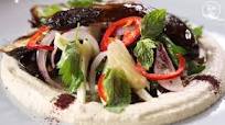 Roasted Eggplant Over Baba Ganoush Roasted Eggplant Over Baba Ganoush