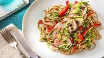 Glazed Pork Tenderloin with Summer Soba Salad Glazed Pork Tenderloin with Summer Soba Salad
