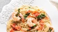 Angel Hair Pasta with Shrimp, Tomatoes and Fresh Basil Angel Hair Pasta with Shrimp, Tomatoes and Fresh Basil