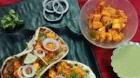 Paneer tikka masala in naan tacos Paneer tikka masala in naan tacos