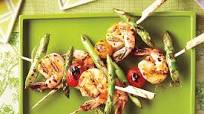 Grilled Shrimp & Asparagus Skewers Grilled Shrimp & Asparagus Skewers