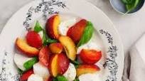 Peach & Plum Caprese Salad Peach & Plum Caprese Salad