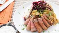 Roast Beef with Treviso-Pear Salad & Horseradish Sour Cream Roast Beef with Treviso-Pear Salad & Horseradish Sour Cream