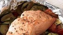 Steamed Salmon and Veggies Steamed Salmon and Veggies
