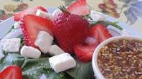 Spinach and Strawberry Salad with Feta Cheese Spinach and Strawberry Salad with Feta Cheese