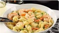 Shells and Shrimp with Garlic Wine Lobster Sauce Shells and Shrimp with Garlic Wine Lobster Sauce