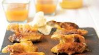 Muslitos de pollo con salsa barbacoa casera de miel y mostaza Muslitos de pollo con salsa barbacoa casera de miel y mostaza