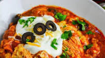 Crockpot Chicken Enchilada Casserole Crockpot Chicken Enchilada Casserole