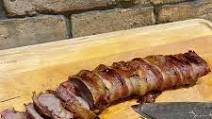 Smoked Bacon Wrapped Venison Backstrap with Honey Ginger Glaze Smoked Bacon Wrapped Venison Backstrap with Honey Ginger Glaze