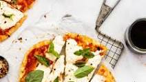 Margherita Flatbread with Burrata Margherita Flatbread with Burrata