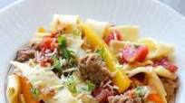 Italian Sausage, Peppers and Noodles Italian Sausage, Peppers and Noodles