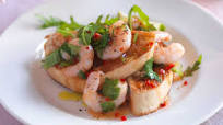 Chilli prawn bruschetta Chilli prawn bruschetta