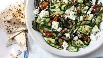 Aubergine, courgette and feta salad Aubergine, courgette and feta salad