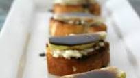 Balsamic Pear & Bleu Cheese Bruschetta Balsamic Pear & Bleu Cheese Bruschetta