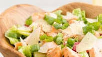 Kale Caesar Salad with Salmon Kale Caesar Salad with Salmon