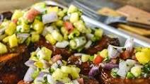Grilled Pork Chops with Pineapple-Mango Salsa Grilled Pork Chops with Pineapple-Mango Salsa