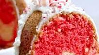 Peppermint Candy Cane Bundt Cake Peppermint Candy Cane Bundt Cake