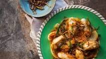 Pan-fried Cod Fish with Crispy Ginger Pan-fried Cod Fish with Crispy Ginger