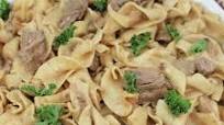 Beef Tips, Egg Noodles and Creamy Gravy Beef Tips, Egg Noodles and Creamy Gravy