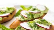 Edamame and Radish Crostini Edamame and Radish Crostini