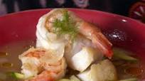 Cod and Shrimp in Fennel and White Wine Broth Cod and Shrimp in Fennel and White Wine Broth