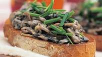 Creamy mushroom bruschetta Creamy mushroom bruschetta