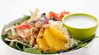 Kroger Health Chicken Tortilla Spinach Salad with oranges, walnuts, and creamy cilantro dressing Kroger Health Chicken Tortilla Spinach Salad with oranges, walnuts, and creamy cilantro dressing