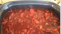 Beetroot soup in slow cooker Beetroot soup in slow cooker