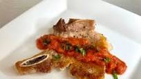 Skillet Pork Chops with Rhubarb Sauce Skillet Pork Chops with Rhubarb Sauce