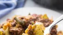 Keto Unstuffed Cabbage Skillet (Easy Low Carb Recipe) Keto Unstuffed Cabbage Skillet (Easy Low Carb Recipe)