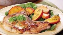 Pork Chops with Fresh Peaches & Basil Pork Chops with Fresh Peaches & Basil
