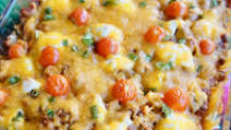 Beef and Bean Nacho Casserole Beef and Bean Nacho Casserole