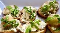 Roquefort Bruschetta with Peach & Honey Roquefort Bruschetta with Peach & Honey