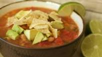 Tortilla Soup with Pinto Beans Tortilla Soup with Pinto Beans