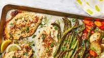 One-Pan Chicken & Asparagus Bake One-Pan Chicken & Asparagus Bake