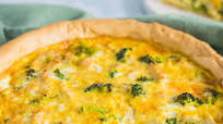 Turkey and Broccoli Quiche Turkey and Broccoli Quiche