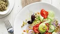 Greek Salad with Faux Feta Greek Salad with Faux Feta