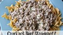 Crockpot Beef Stroganoff Crockpot Beef Stroganoff