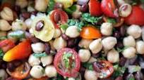 Middle Eastern Chickpea & Black Bean Salad Middle Eastern Chickpea & Black Bean Salad