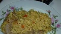Arroz amarillo con menudos de pollo Arroz amarillo con menudos de pollo