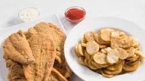 Fish and Chips with Tartar Sauce Fish and Chips with Tartar Sauce
