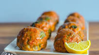 Honey Mustard Glazed Salmon Balls Honey Mustard Glazed Salmon Balls