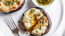Cheesy Stuffed Portobello Mushrooms with Garlic Butter Sauce Cheesy Stuffed Portobello Mushrooms with Garlic Butter Sauce