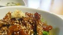 Crunchy Ginger Pork Teriyaki Rice Bowl Crunchy Ginger Pork Teriyaki Rice Bowl