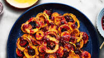 Roasted Sweet Potato and Delicata Squash With Cranberry Agrodolce Roasted Sweet Potato and Delicata Squash With Cranberry Agrodolce