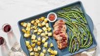 Sheet Pan Pork & Sour Cherry Sauce with Potatoes & Green Beans Sheet Pan Pork & Sour Cherry Sauce with Potatoes & Green Beans
