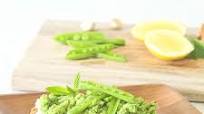 Pea and Fava Bean Crostini with Whipped Feta Pea and Fava Bean Crostini with Whipped Feta