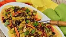 Roasted Aubergine & Carrot Couscous with Preserved Lemon Roasted Aubergine & Carrot Couscous with Preserved Lemon