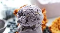 Blueberry Butter Cookie Gelato with Homemade Waffle Cone Cups Blueberry Butter Cookie Gelato with Homemade Waffle Cone Cups